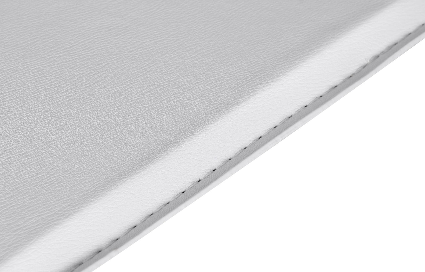 Stehtisch Bistrotisch Kunstleder Weiss hoehen verstellbar quadratisch Design Bartisch Chrom robust eckig Stehtisch Messetisch modern Partytisch drehbar
