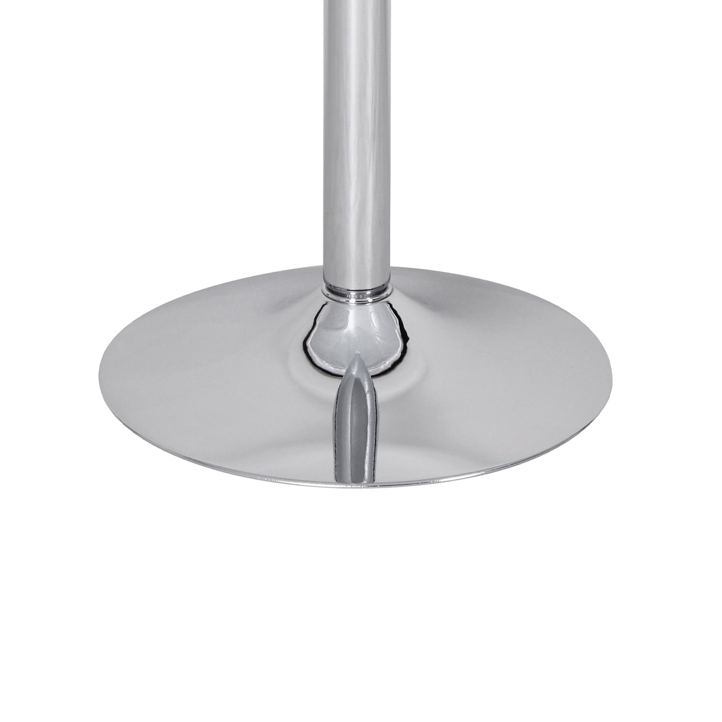 Stehtisch 60 mal 60 mal 105 cm Rund Bartisch Sicherheitsglas Bistrotisch Silber Moderner Tisch fuer Bar Design Partytisch Metall Hochtisch Messetisch Chrom