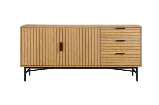 Sideboard 160 cm Eiche Echtholzfurnier