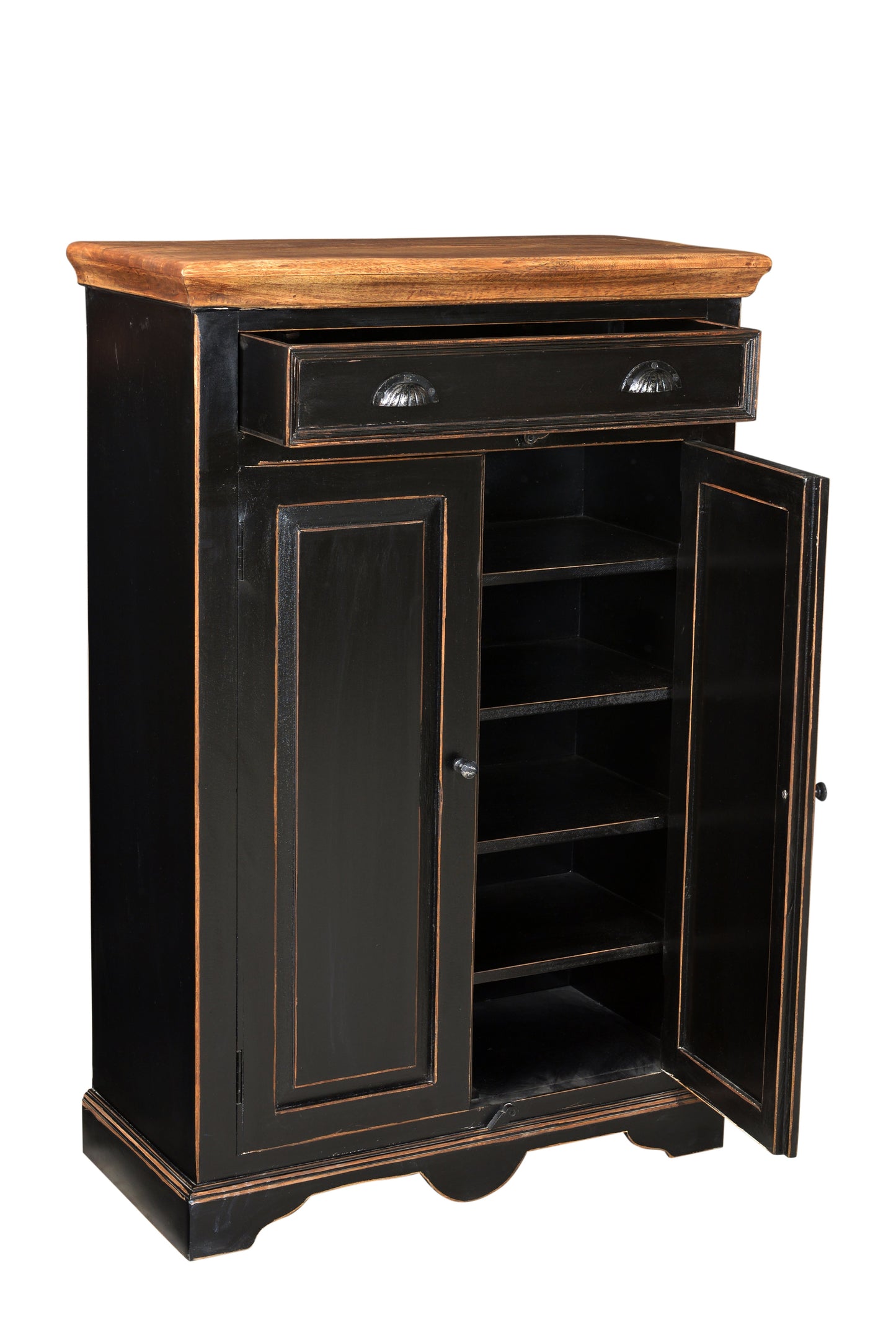 Highboard 2 Tueren  1 Schublade innen 4 feste Boeden