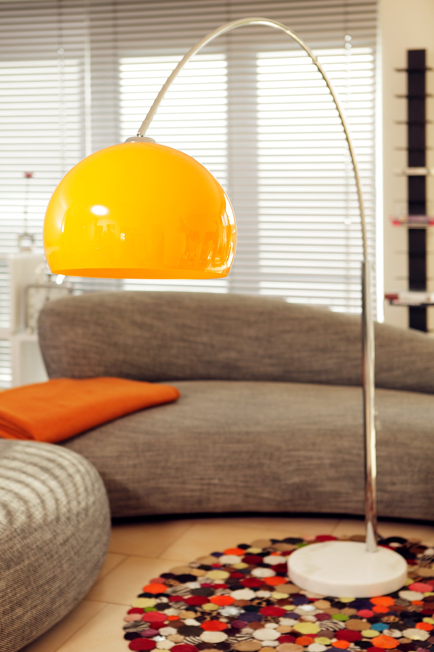 Bogenlampe 208 cm orange