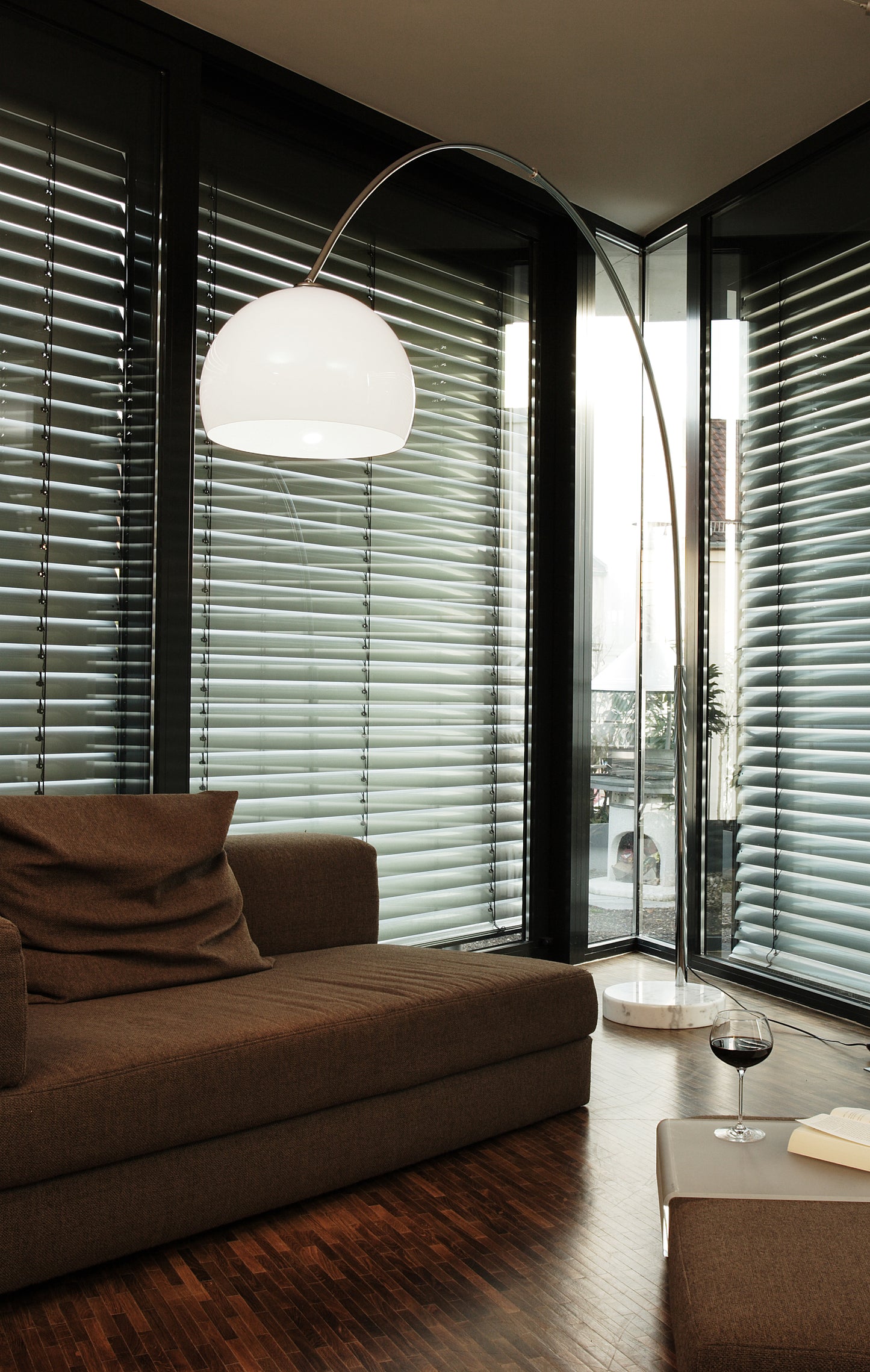 Bogenlampe 208 cm weiß