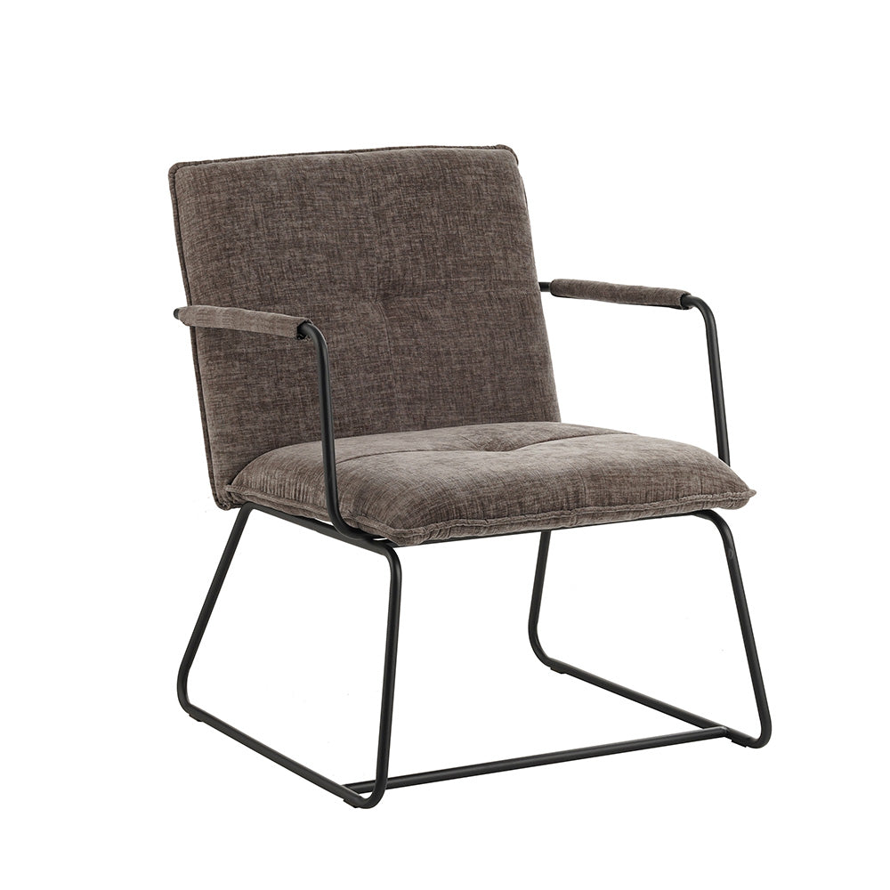 Fauteuil Bilbao grijs chenille